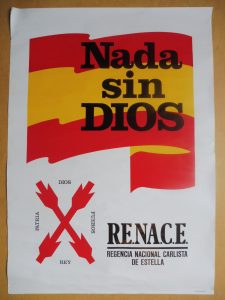 Cartel de gran tamaño colocado en varias ciudades hacia el mes de junio de 1976. 